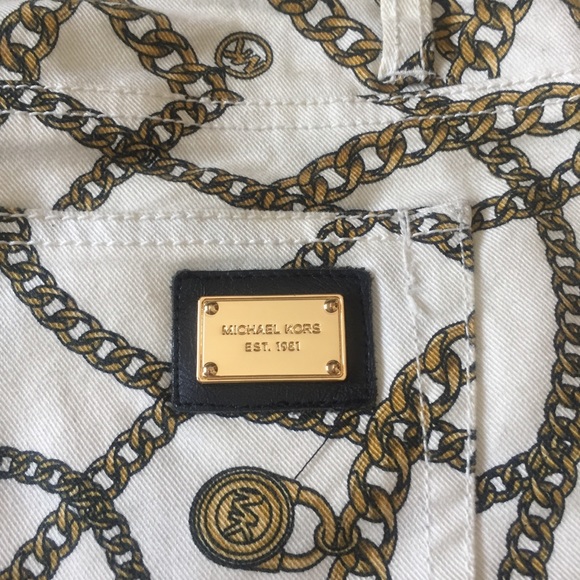 MICHAEL Michael Kors Chain Print Jeans, size 6 - Picture 2 of 4